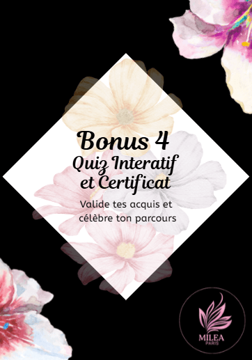 Bonus 4 – Quiz interactif & Certificat